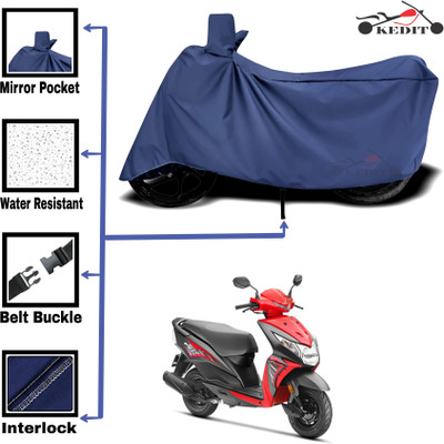 KEDIT Two Wheeler Cover for Universal For Bike(Dio, Blue)