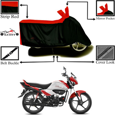 CoNNexXxionS Two Wheeler Cover for Hero(Splendor I Smart, Red, Black)