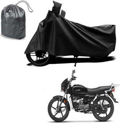 Autoinnovation Waterproof Two Wheeler Cover for Hero(Splendor Plus, Black)