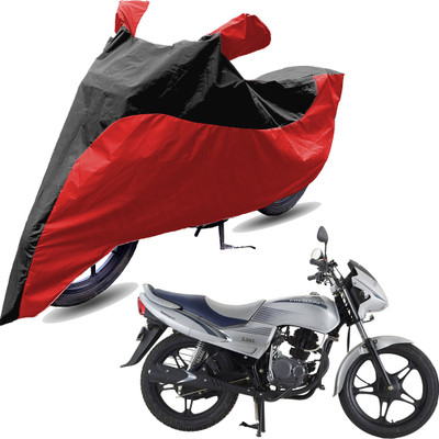 RiderShine Two Wheeler Cover for LML(Freedom DX, Red, Black)