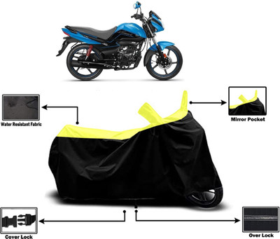 Amexride Two Wheeler Cover for Hero(MotoCorp Splendor iSmart, Yellow)