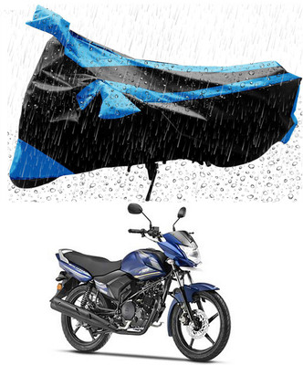 THE REAL ARV Two Wheeler Cover for Yamaha(Saluto, Blue, Black)
