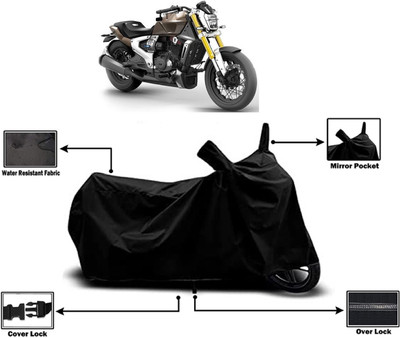 Amexride Two Wheeler Cover for TVS(Zeppelin BS6, Black)