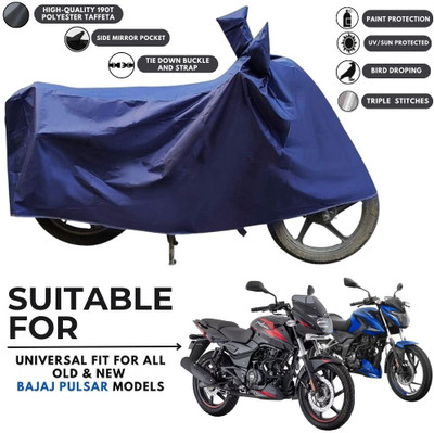 MADAFIYA Two Wheeler Cover for Bajaj(Pulsar, Blue)