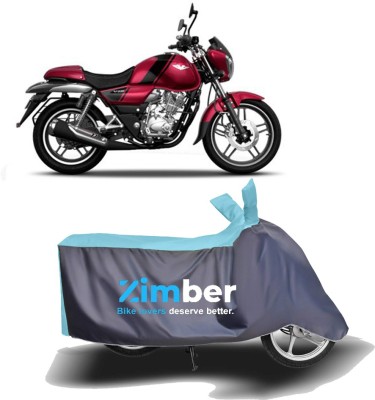 ZIMBER Two Wheeler Cover for Bajaj(V15, Blue, Grey)