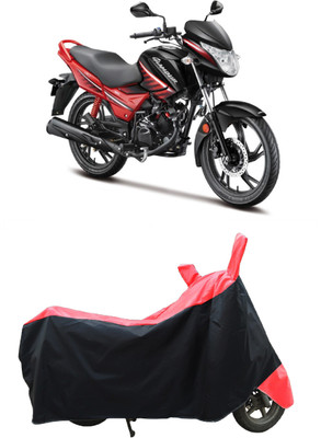 Coxtor Two Wheeler Cover for Hero(Glamour Programmed FI, Red, Black)