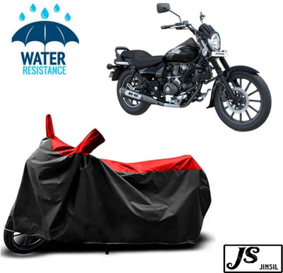 JSJINSIL Waterproof Two Wheeler Cover for Bajaj(Avenger 180 Street, Red, Black)