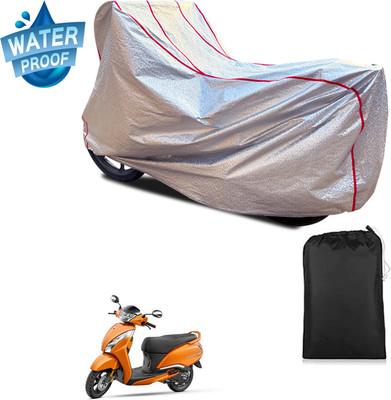 PAGORA Waterproof Two Wheeler Cover for TVS(Jupiter 125, Silver)