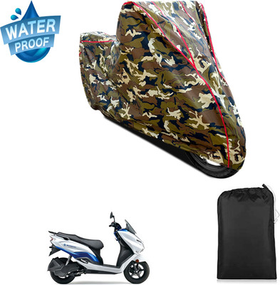 GOSHIV-car and bike accessories Waterproof Two Wheeler Cover for Suzuki(Burgman Electric, Yellow)