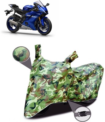 DeepShakshi AUTOMOTIVE Two Wheeler Cover for Yamaha(YZF R25, Green, Multicolor)