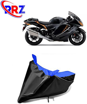 RRZ Waterproof Two Wheeler Cover for Suzuki(Hayabusa, Black, Blue)