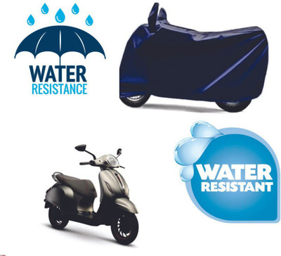 Mdstar Waterproof Two Wheeler Cover for Bajaj(Chetak, Blue)
