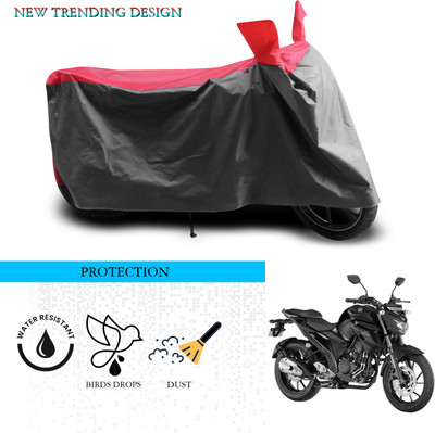ANTHUB Waterproof Two Wheeler Cover for Yamaha(FZ-25, Grey, Red)
