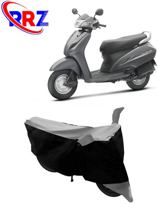 RRZ Waterproof Two Wheeler Cover for Honda(Activa 3G, Black, Grey)