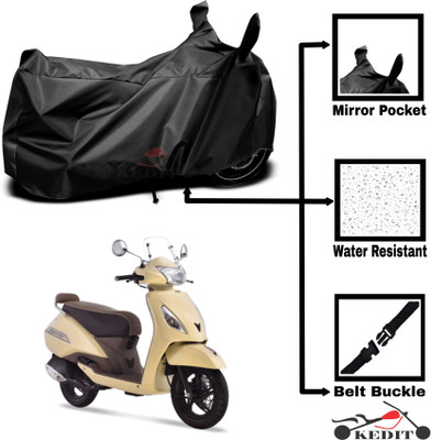 KEDIT Two Wheeler Cover for Universal For Bike(Jupiter classic, Black)