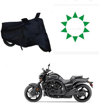 DeepShakshi AUTOMOTIVE Waterproof Two Wheeler Cover for Yamaha(VMAX, Black)