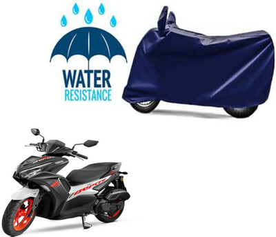 HWSXQAE Waterproof Two Wheeler Cover for Universal For Bike(Aerox 155 Maxi BS6, Blue)