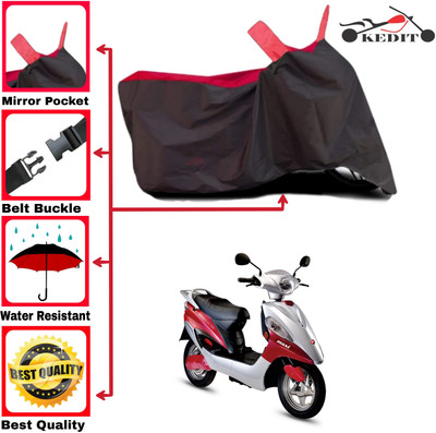 AASHTIK MART Two Wheeler Cover for Hero(Electric Maxi, Red, Black)