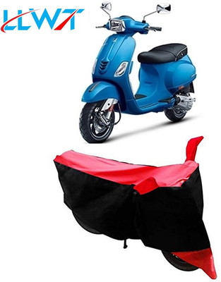 KPIND Waterproof Two Wheeler Cover for Vespa(Vespa SXL, Black, Red)
