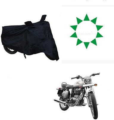 DeepShakshi AUTOMOTIVE Waterproof Two Wheeler Cover for Royal Enfield(Bullet 350, Black)