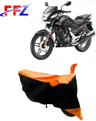 FFZ Waterproof Two Wheeler Cover for Hero(CBZ Extreme, Black, Orange)