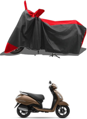 MMSSTAR Waterproof Two Wheeler Cover for TVS(Jupiter 125, Red, Black)