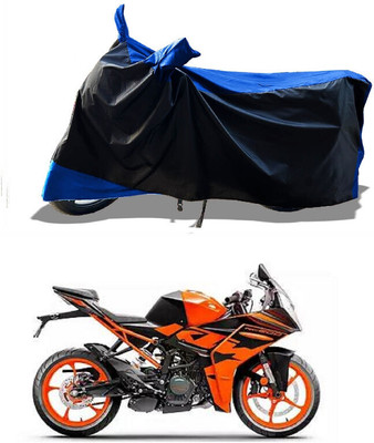 DeepShakshi AUTOMOTIVE Waterproof Two Wheeler Cover for KTM(RC 200 BS6, Blue)
