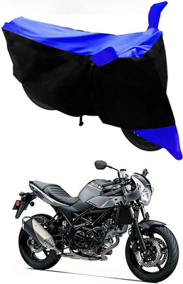 MMSSTAR Waterproof Two Wheeler Cover for Suzuki(SV650, Blue, Black)