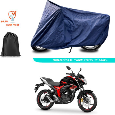 GOSHIV-car and bike accessories Waterproof Two Wheeler Cover for Suzuki(Gixxer Special Edition, Blue)
