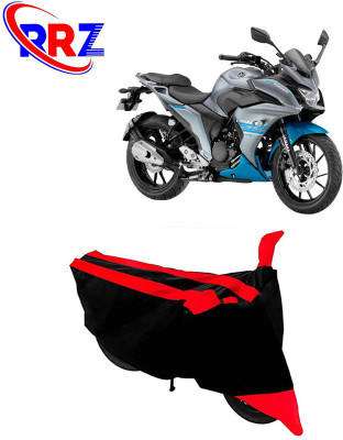 RRZ Waterproof Two Wheeler Cover for Yamaha(Fazer 25, Black, Red)
