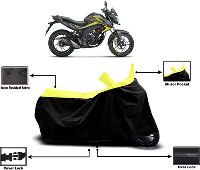 Amexride Two Wheeler Cover for Honda(CB Hornet 160, Yellow)