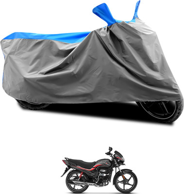 CODOKI Waterproof Two Wheeler Cover for Hero(Passion Plus, Grey, Blue)