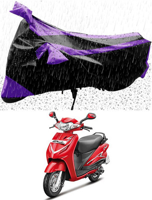MWBB Waterproof Two Wheeler Cover for Hero(Duet LX 110CC, Black)