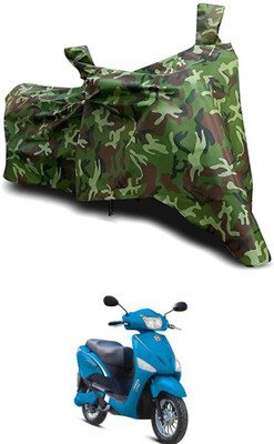 DeepShakshi AUTOMOTIVE Waterproof Two Wheeler Cover for Hero Electric(Electric Optima BS6, Green)