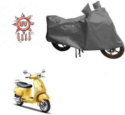 DeepShakshi AUTOMOTIVE Waterproof Two Wheeler Cover for Piaggio(Vespa SXL, Grey)
