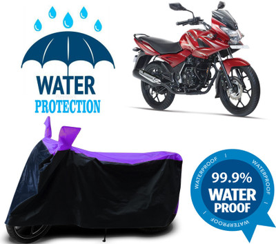 RTS COLLECTIONS Waterproof Two Wheeler Cover for Bajaj(Discover 150 s, Multicolor)