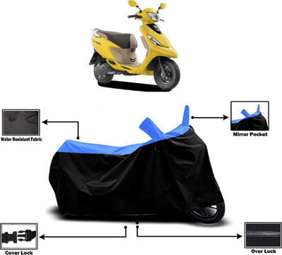 Amexride Two Wheeler Cover for TVS(Scooty Zest 110, Multicolor)
