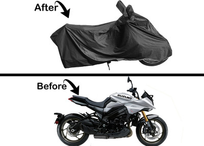 Archistylo Waterproof Two Wheeler Cover for Suzuki(Katana BS6, Black)