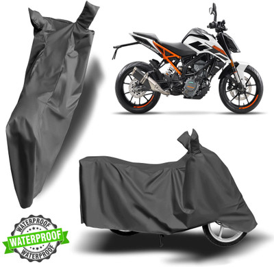 Autoinnovation Waterproof Two Wheeler Cover for KTM(125 Duke, Grey)