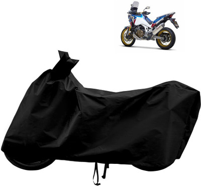 Horseyaart Waterproof Two Wheeler Cover for Honda(Africa Twin, Black)