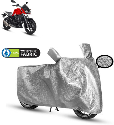 CODOKI Waterproof Two Wheeler Cover for Mahindra(Mojo UT 300, Silver)