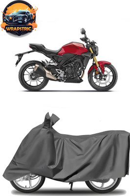 WRAPSTRIC Waterproof Two Wheeler Cover for Honda(CB300R, Grey)