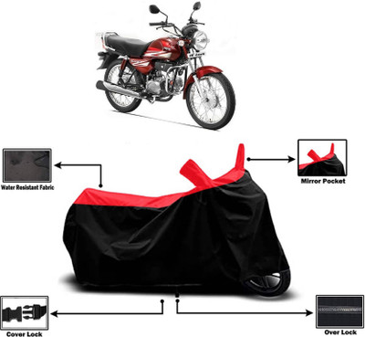 KEDIT Two Wheeler Cover for Hero Electric(HF Dawn BS6, Red)