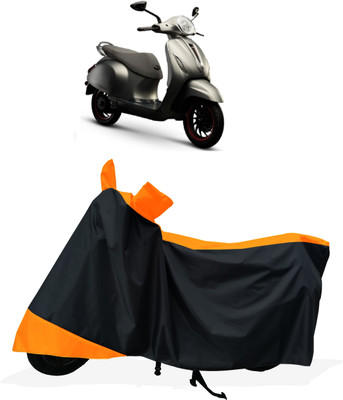 Tricway Two Wheeler Cover for Bajaj(Urbanite Chetak, Orange)