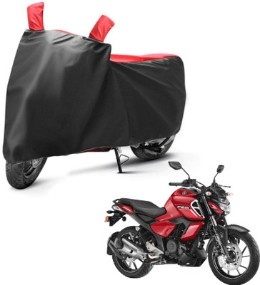 sowelar Waterproof Two Wheeler Cover for Yamaha(FZ-S FI, Black, Red)