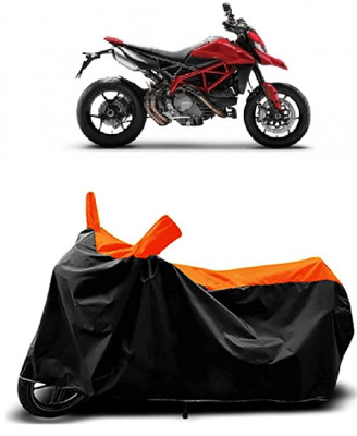 VESMEI Two Wheeler Cover for Ducati(Hypermotard, Orange)