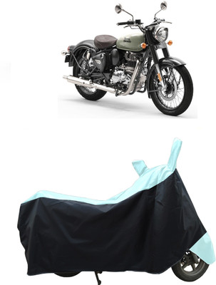 Coxtor Waterproof Two Wheeler Cover for Royal Enfield(Classic 350, White)