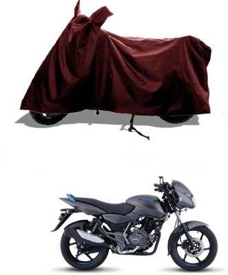 KEDIT Two Wheeler Cover for Bajaj(Pulsar 125 Neon, Maroon)