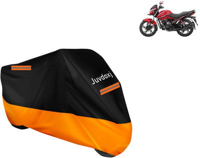 Juvdoxj Waterproof Two Wheeler Cover for Hero(Glamour i3s BS6, Orange)