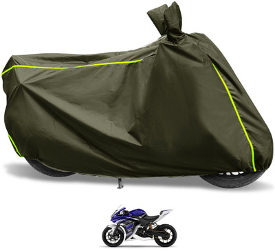 Euro Care Waterproof Two Wheeler Cover for Yamaha(YZF R25, Green)